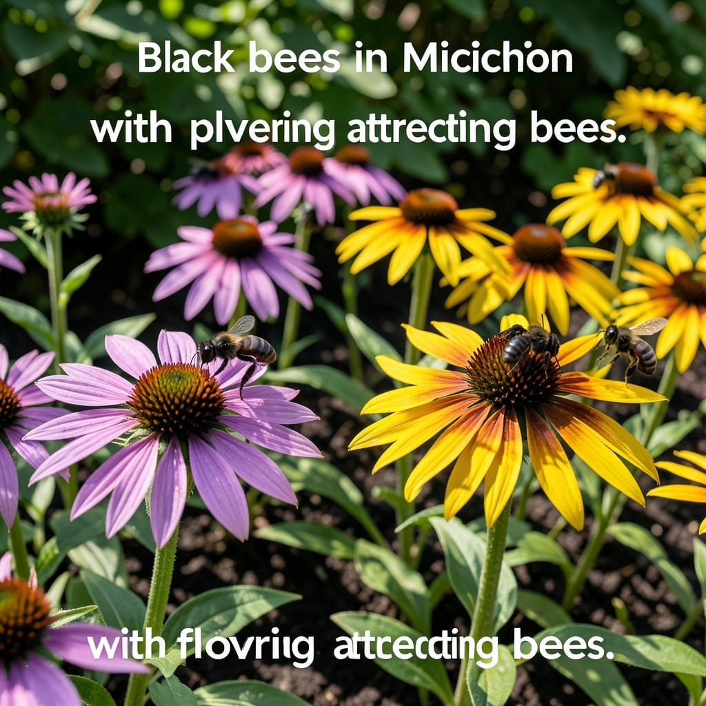 Black Bees in Michigan: Identification and Key Characteristics