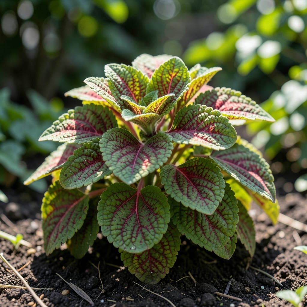 Green Leaf With Red Veins: Plant Health and Color Restoration Green Leaf With Red Veins: Plant Health and Color Restoration