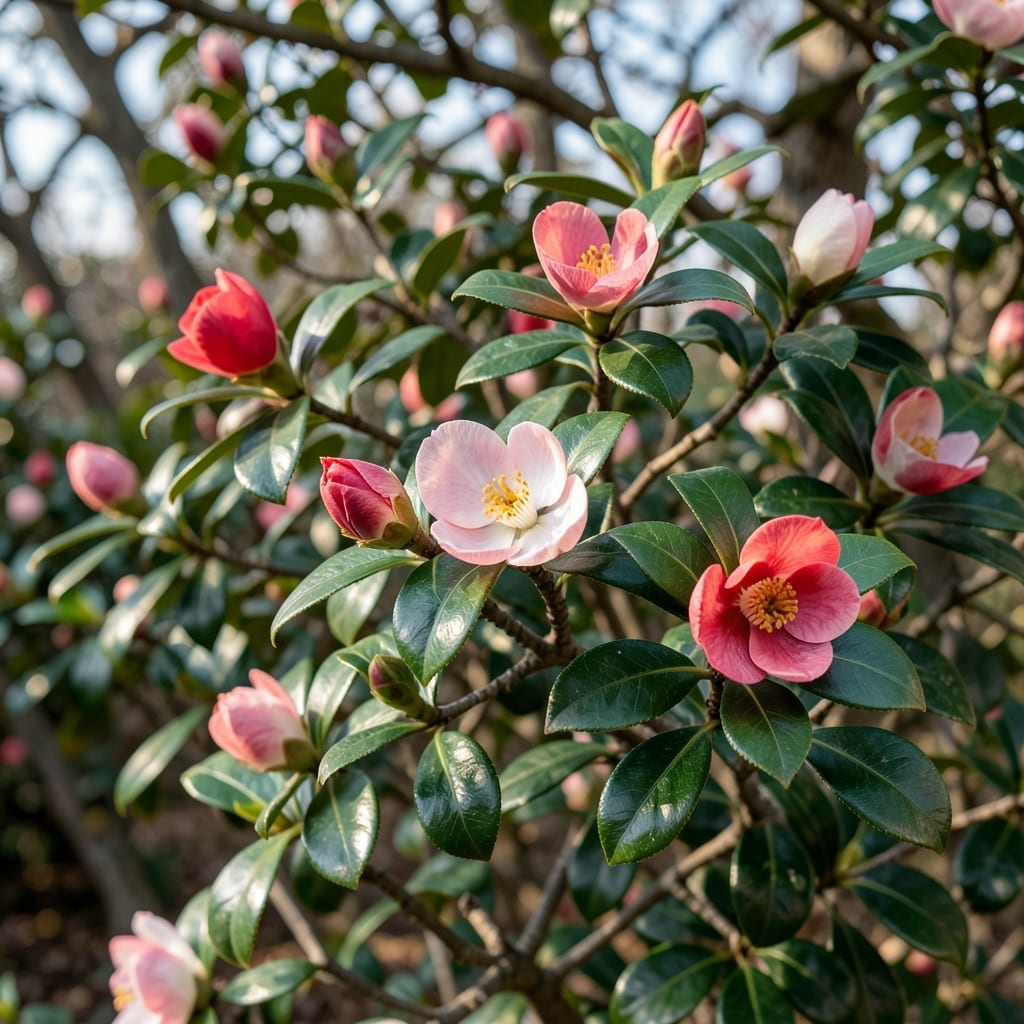 Camellia Japonica Evergreen Shrub