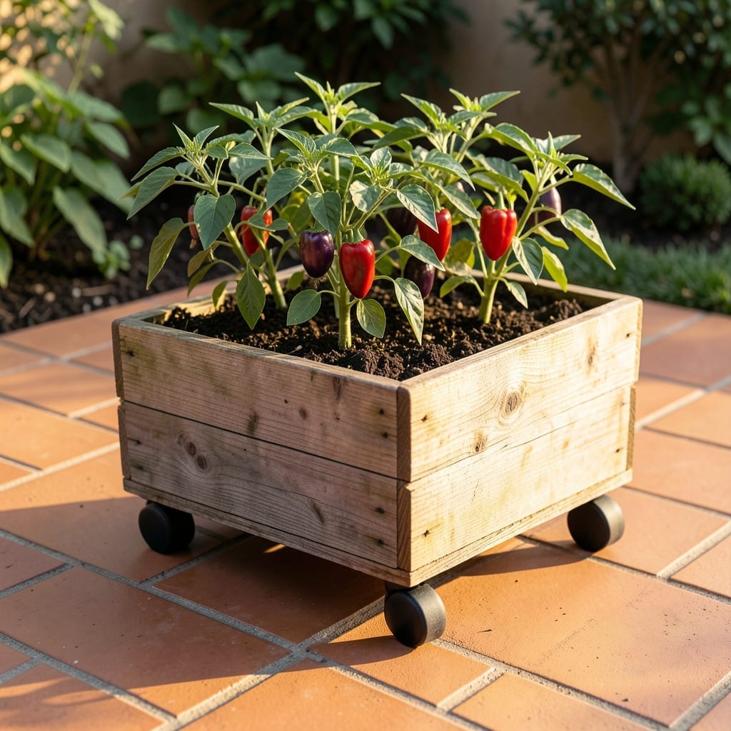 Container Garden on Wheels