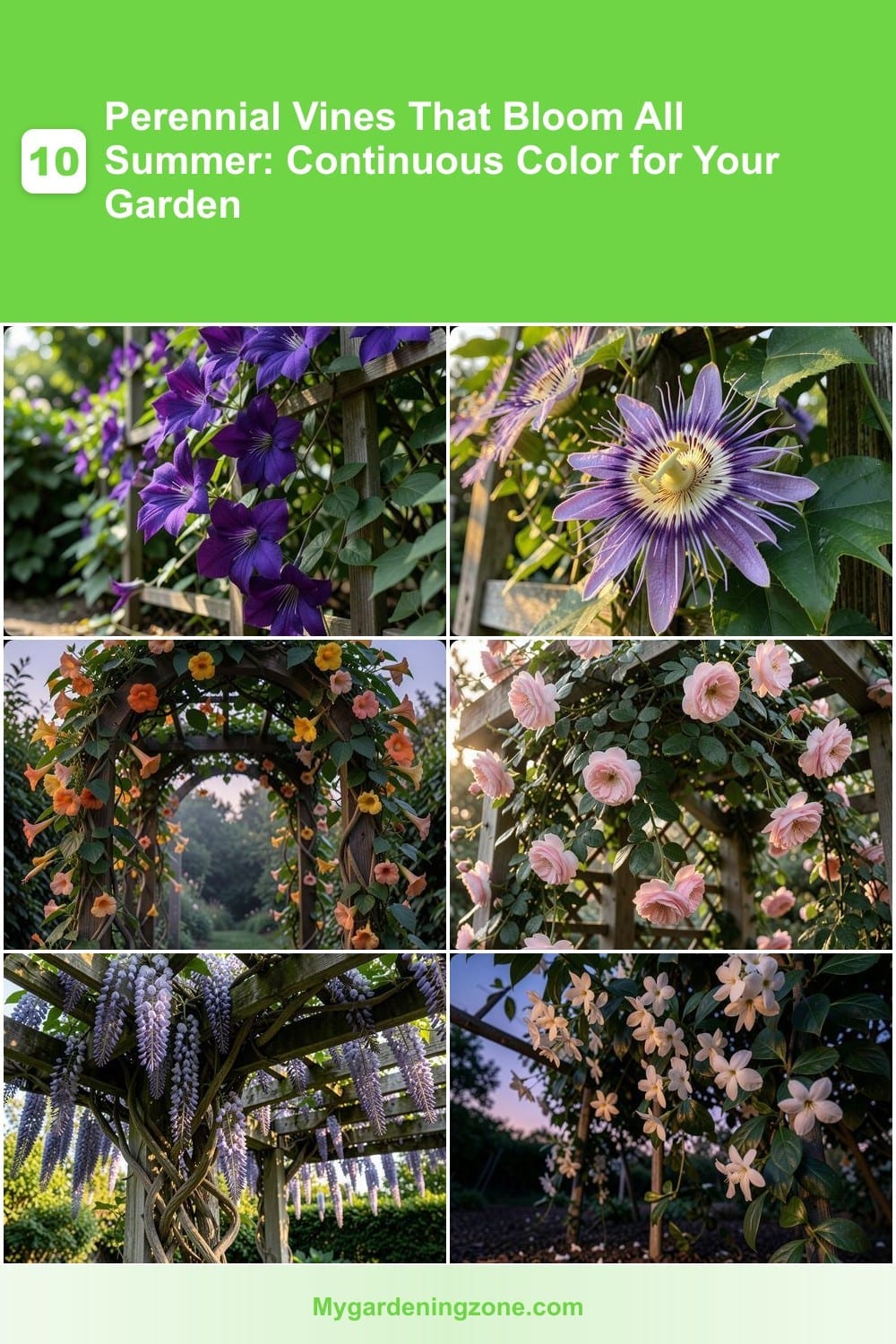 10 Perennial Vines That Bloom All Summer: Continuous Color for Your Garden