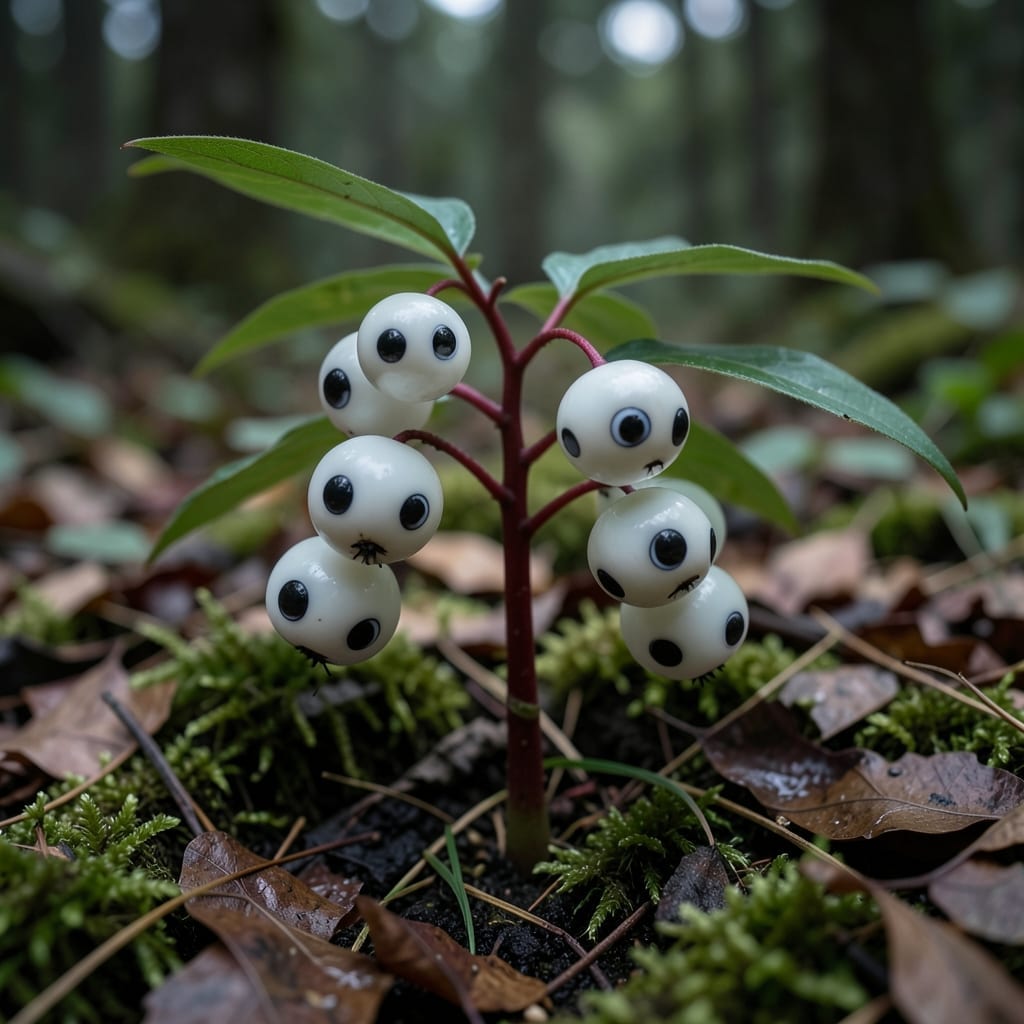 Doll's Eyes Plant Berries