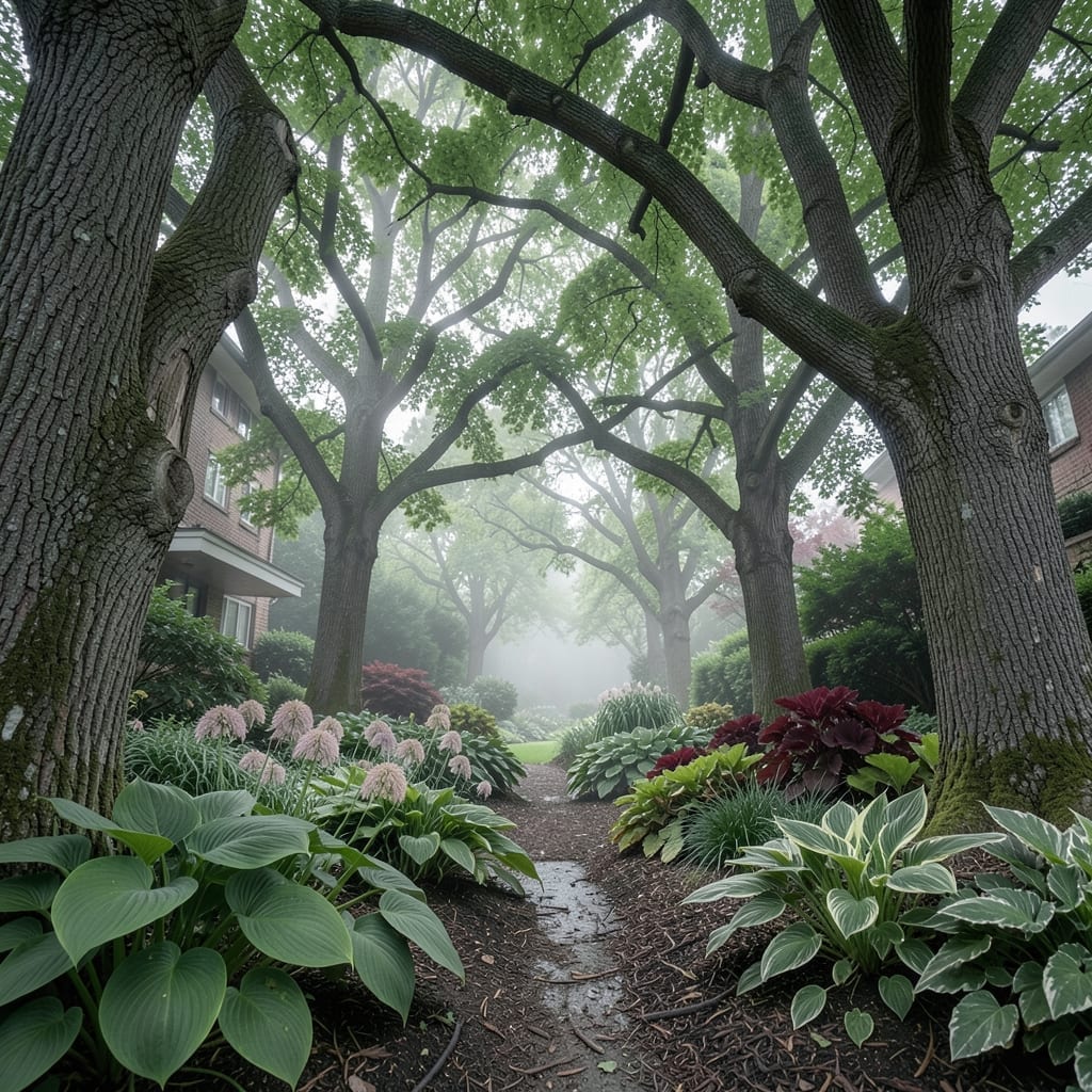 Shade Garden Under Mature Trees