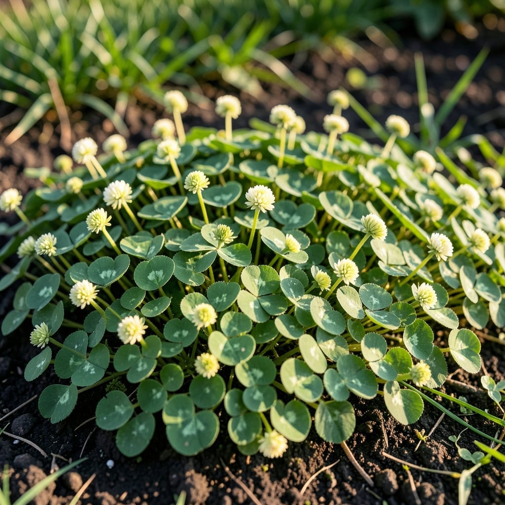 Clover Creeping Small Weeds With Yellow Flowers: Eco-Friendly Lawn Management