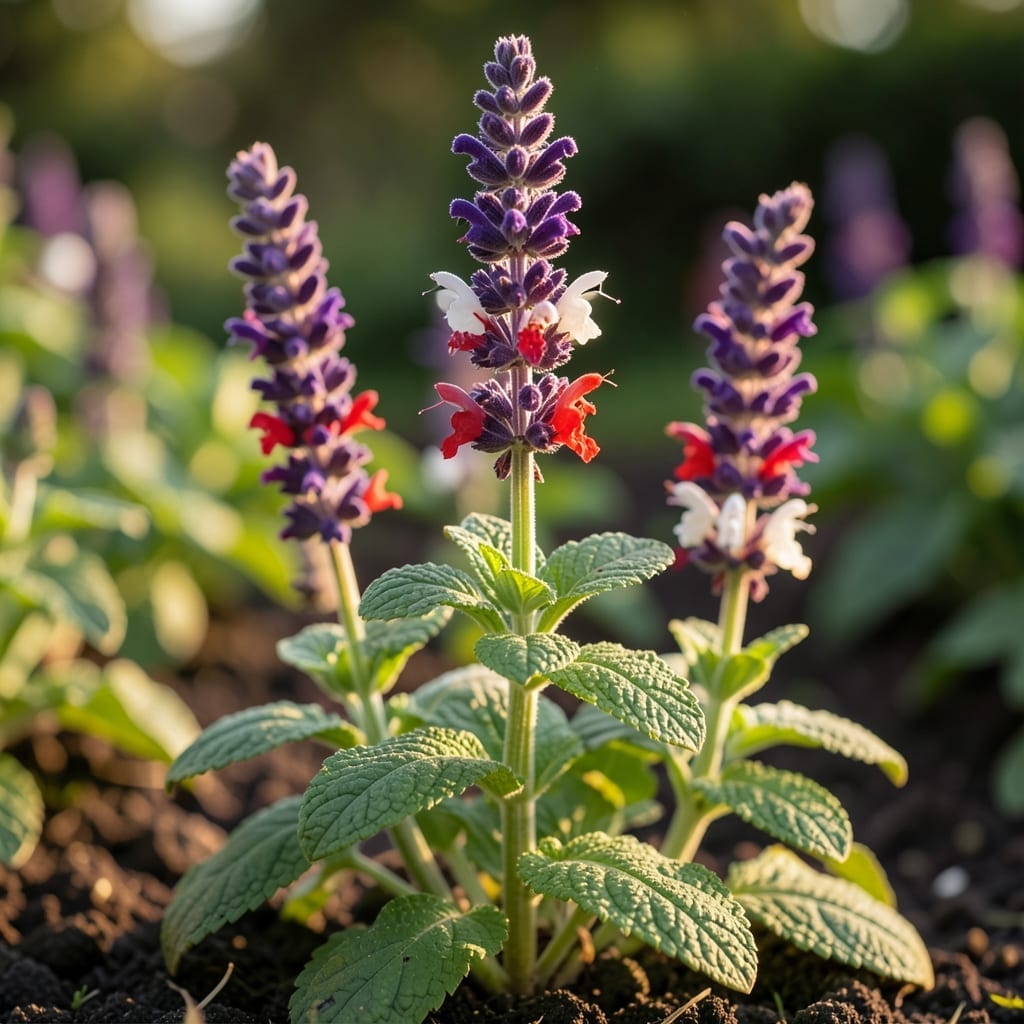 Salvia with Ornamental Beauty