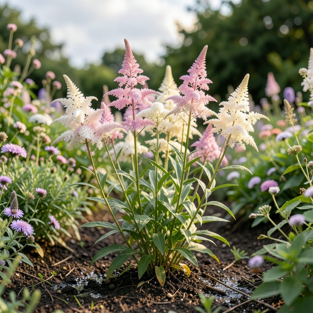 Astilbe with Feathery Plumes