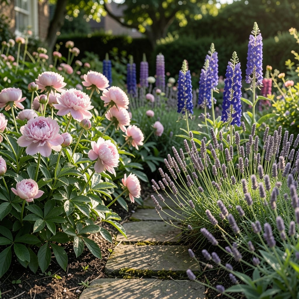 Cottage Garden Peony Clusters