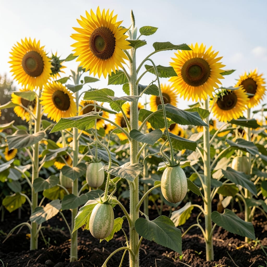 Sunflowers for Structural Support