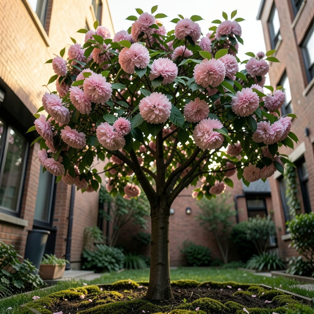 Pink Shell Mound Cherry Tree