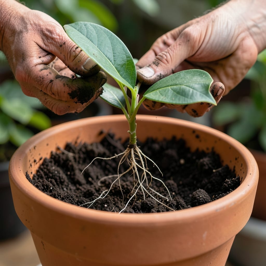 Transplanting Seedlings Carefully
