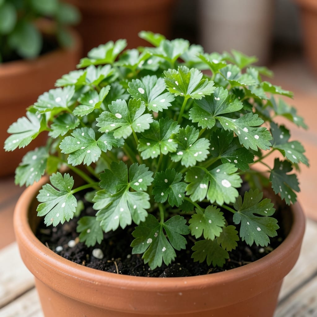 White Spots on Parsley Plant: Fungal Infection Identification and Treatment