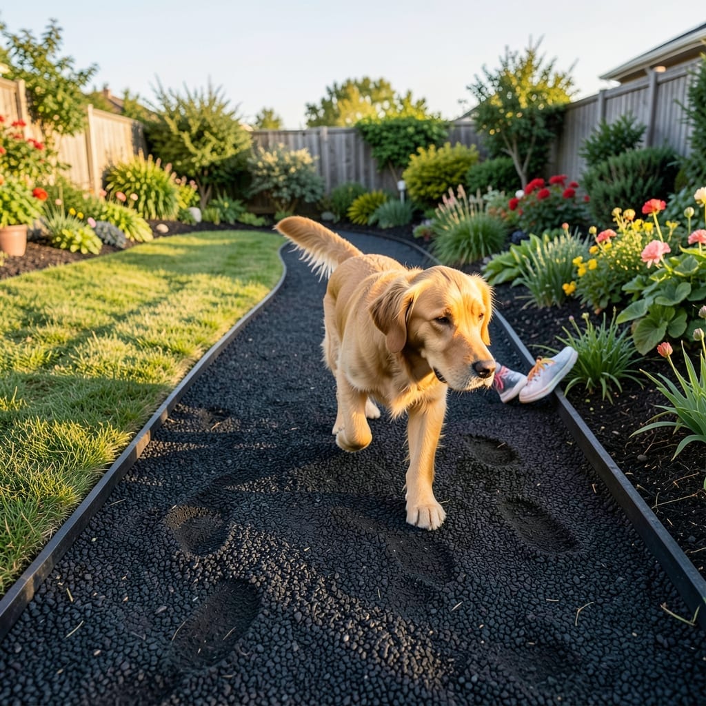 Rubber Mulch Path