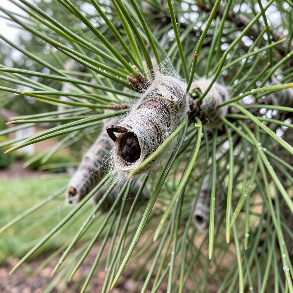 Bag Worms On Pine Trees: Visual Guide to Safe Identification and Removal Bag Worms On Pine Trees: Visual Guide to Safe Identification and Removal