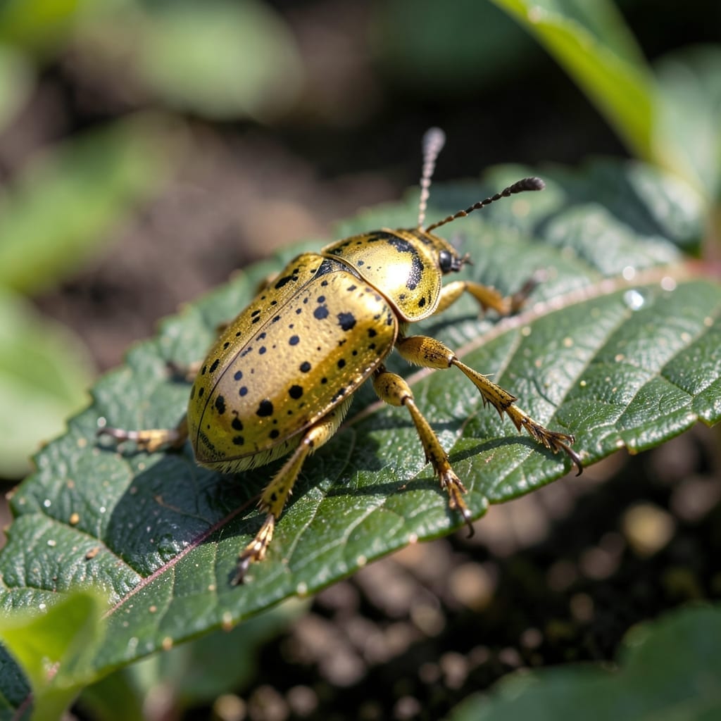 Golden Beetle With Black Spots: Garden Pest Prevention Secrets