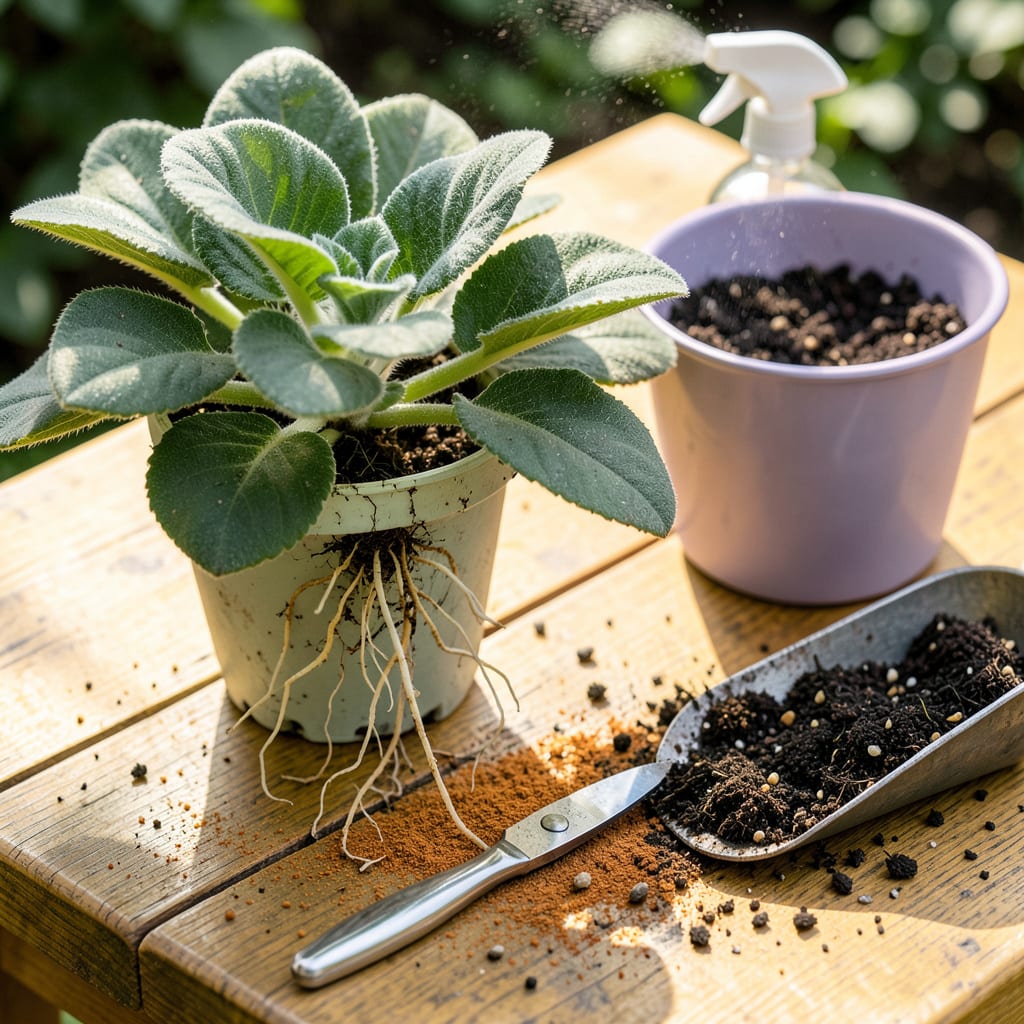 Comprehensive African Violet Transplanting: The Foolproof Guide to Thriving Blooms visual reference