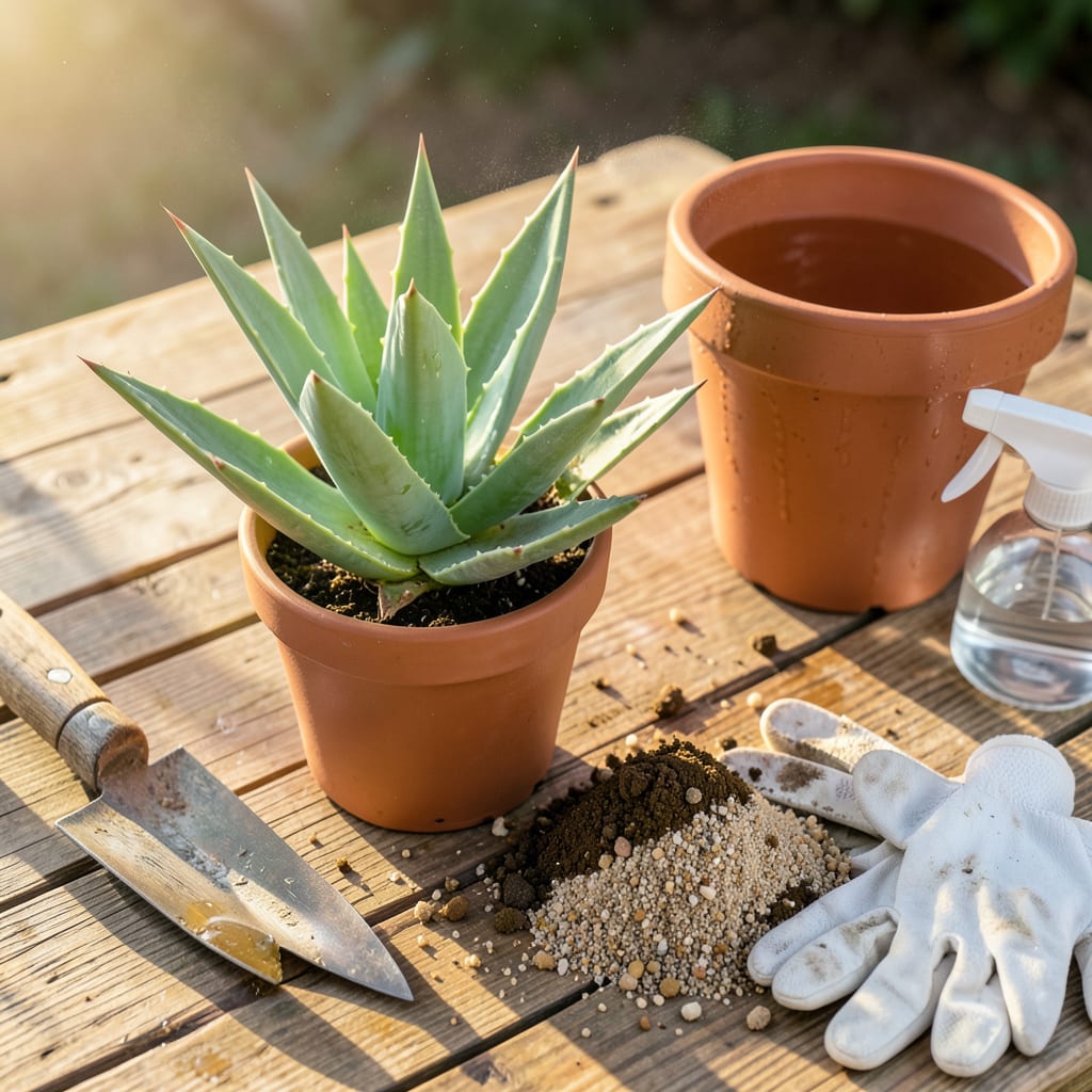 Visual representation of Aloe Plant Transplanting: Step by Step for Thriving Growth