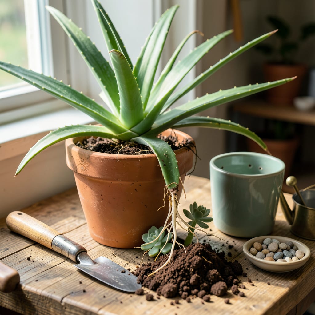 Comprehensive Aloe Vera Transplanting: Step by Step Guide for Thriving Growth visual reference