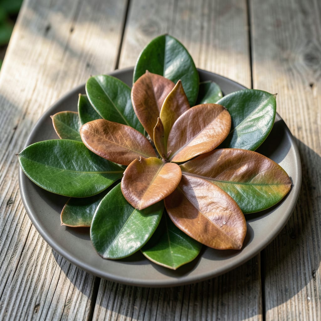 Aluminum Plant Leaves Turning Brown: Water Stress and Light Solutions illustration with key details