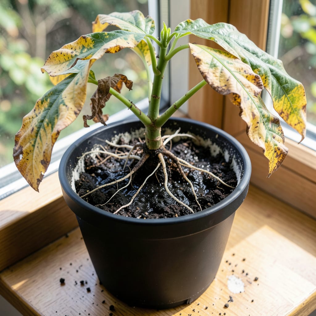 Avocado Plant Root Rot: Early Signs and Revival Steps detailed visual guide