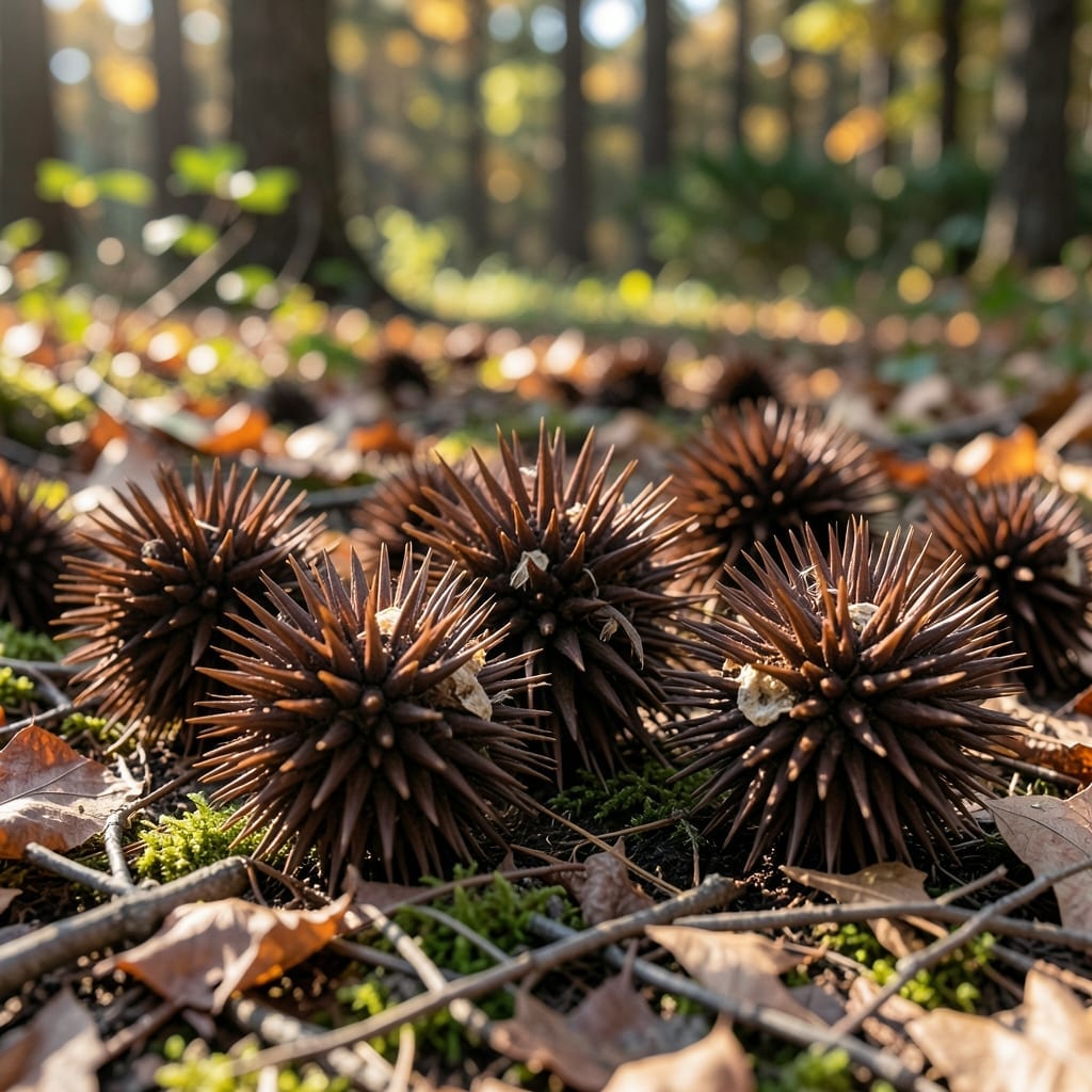 Sweetgum Balls from Sweetgum Trees
