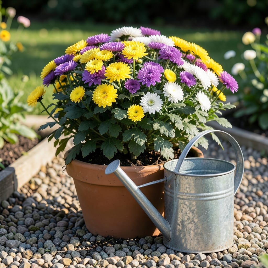 Watering Mums in Pots: Keep Blooms Vibrant All Season