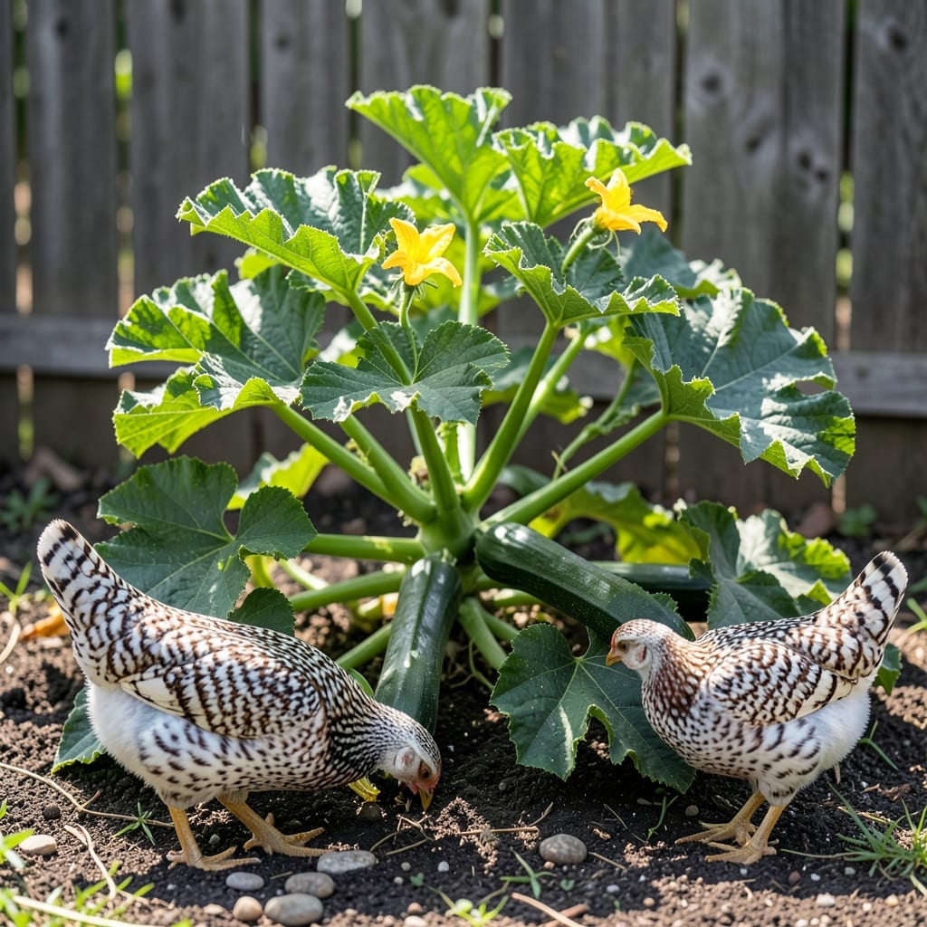 Can Chickens Have Zucchini Leaves: Safe Garden Feeding Facts