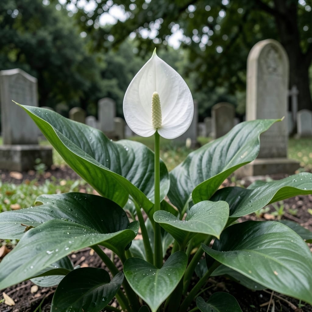 Peace Lilies for Eternal Rest
