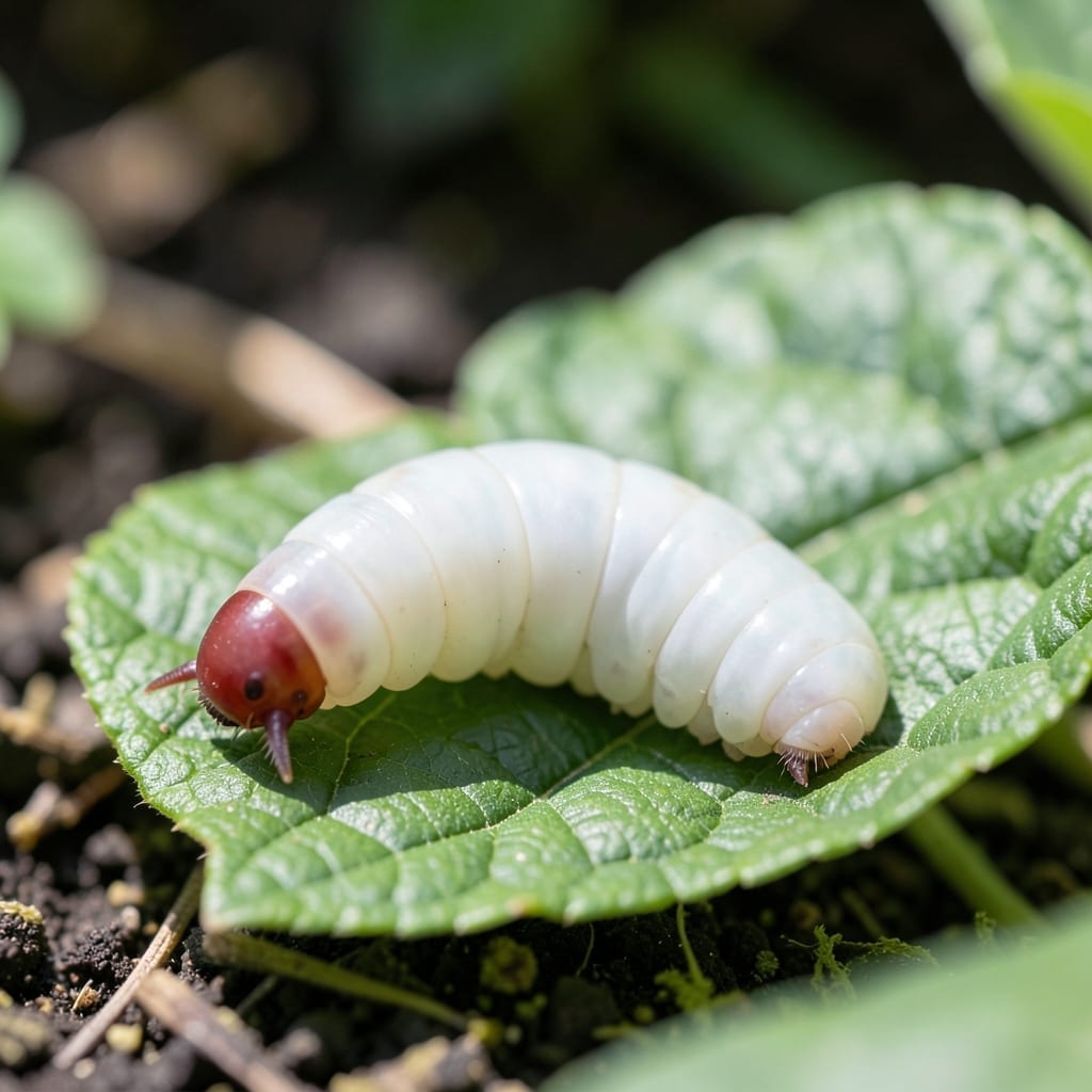 Big White Worm With Red Head: Visual ID and Safe Removal Guide Big White Worm With Red Head: Visual ID and Safe Removal Guide
