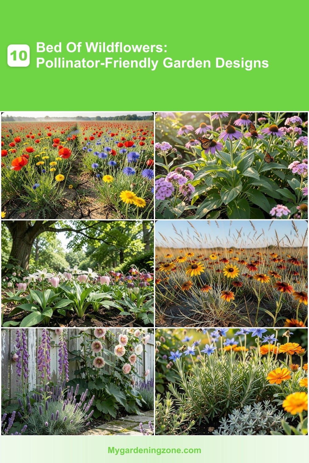 10 Bed Of Wildflowers: Pollinator-Friendly Garden Designs 10 Bed Of Wildflowers: Pollinator-Friendly Garden Designs