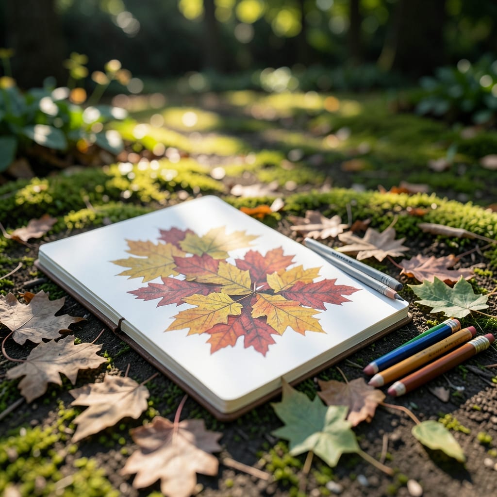 Leaves On The Ground Drawing: Artistic Techniques And Step By Step Guide