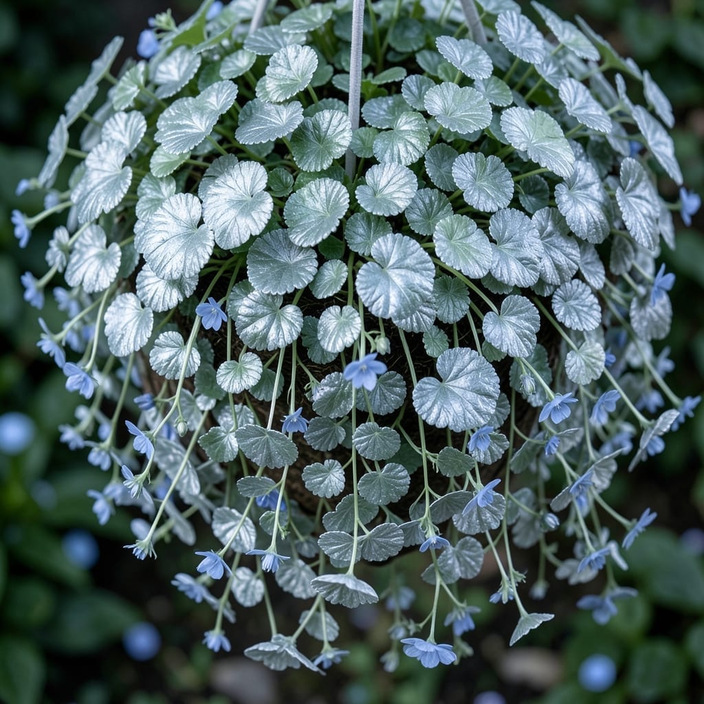 Dichondra Silver Falls with Blue