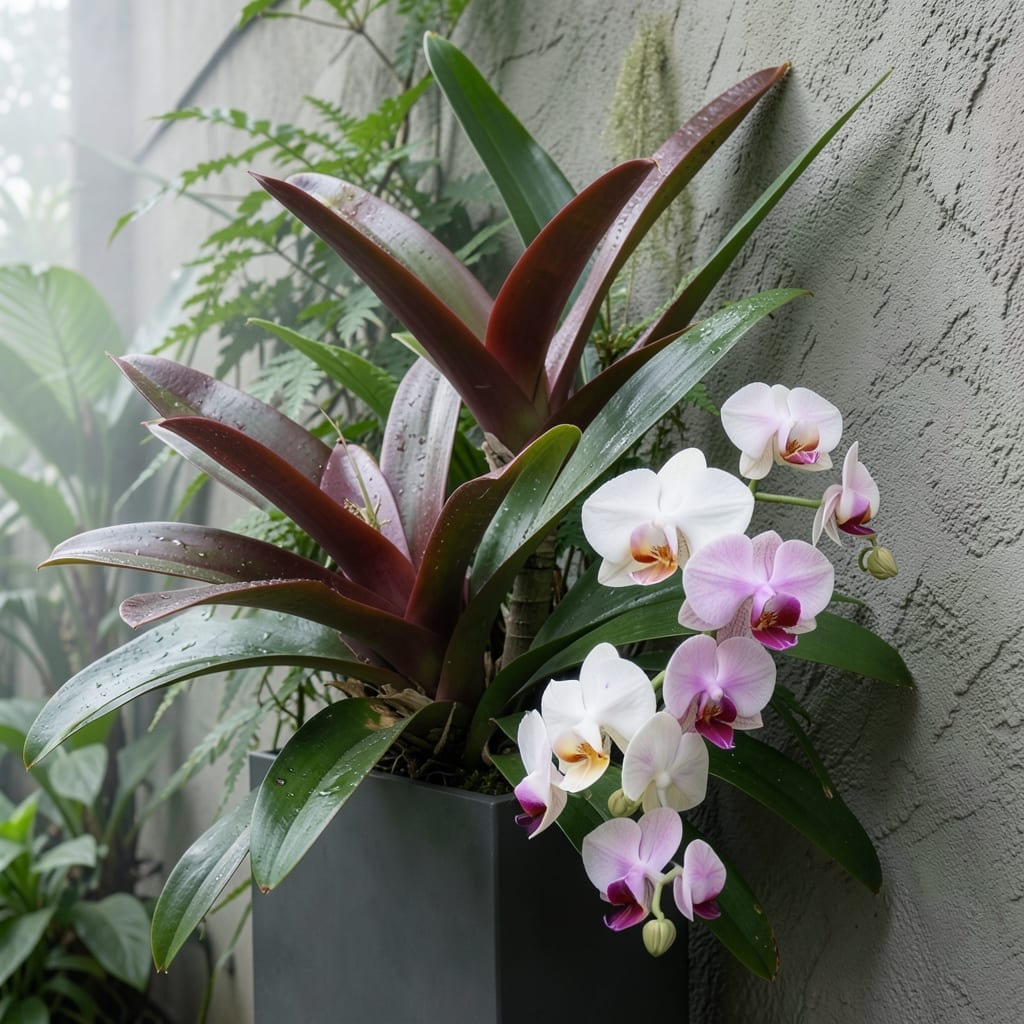 Bromeliad and Orchid Display