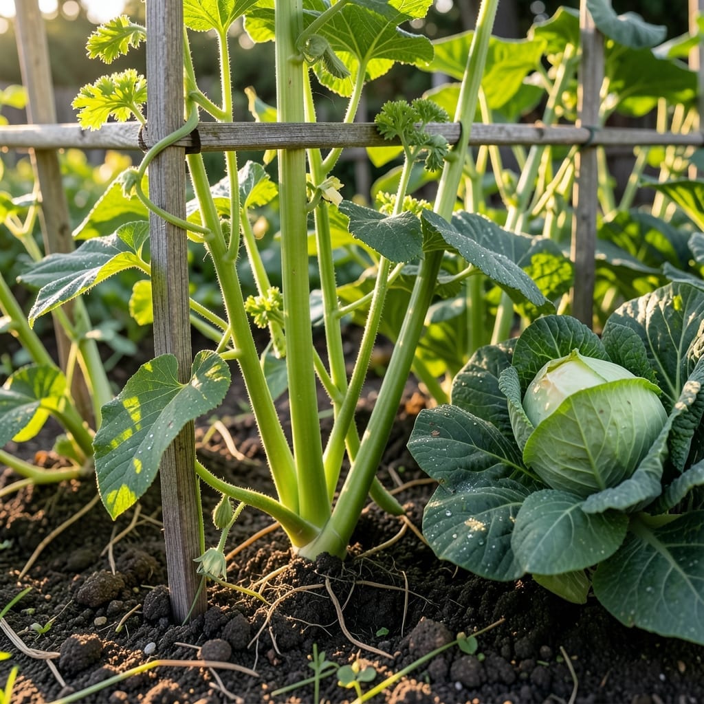 Beans with Celery and Cabbage