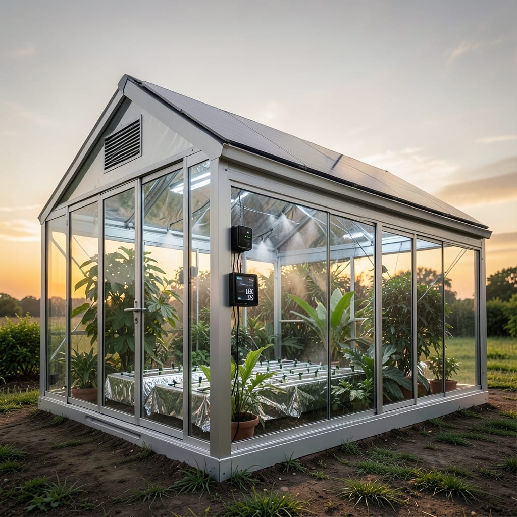 Solar-Powered Smart Greenhouse