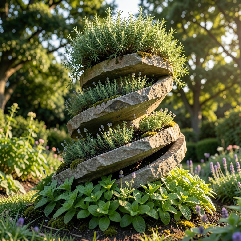 Herb Spiral Garden Tower