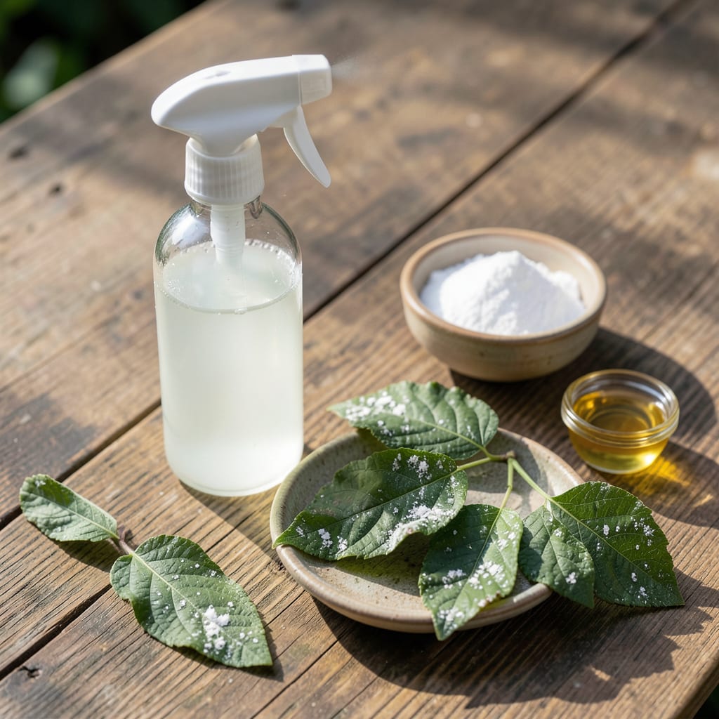 baking soda and dish soap for powdery mildew detailed visual guide