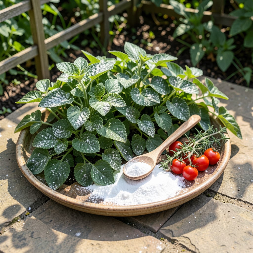 Visual representation of Baking Soda for Mold on Plants: Natural Fungicide for Healthy Foliage