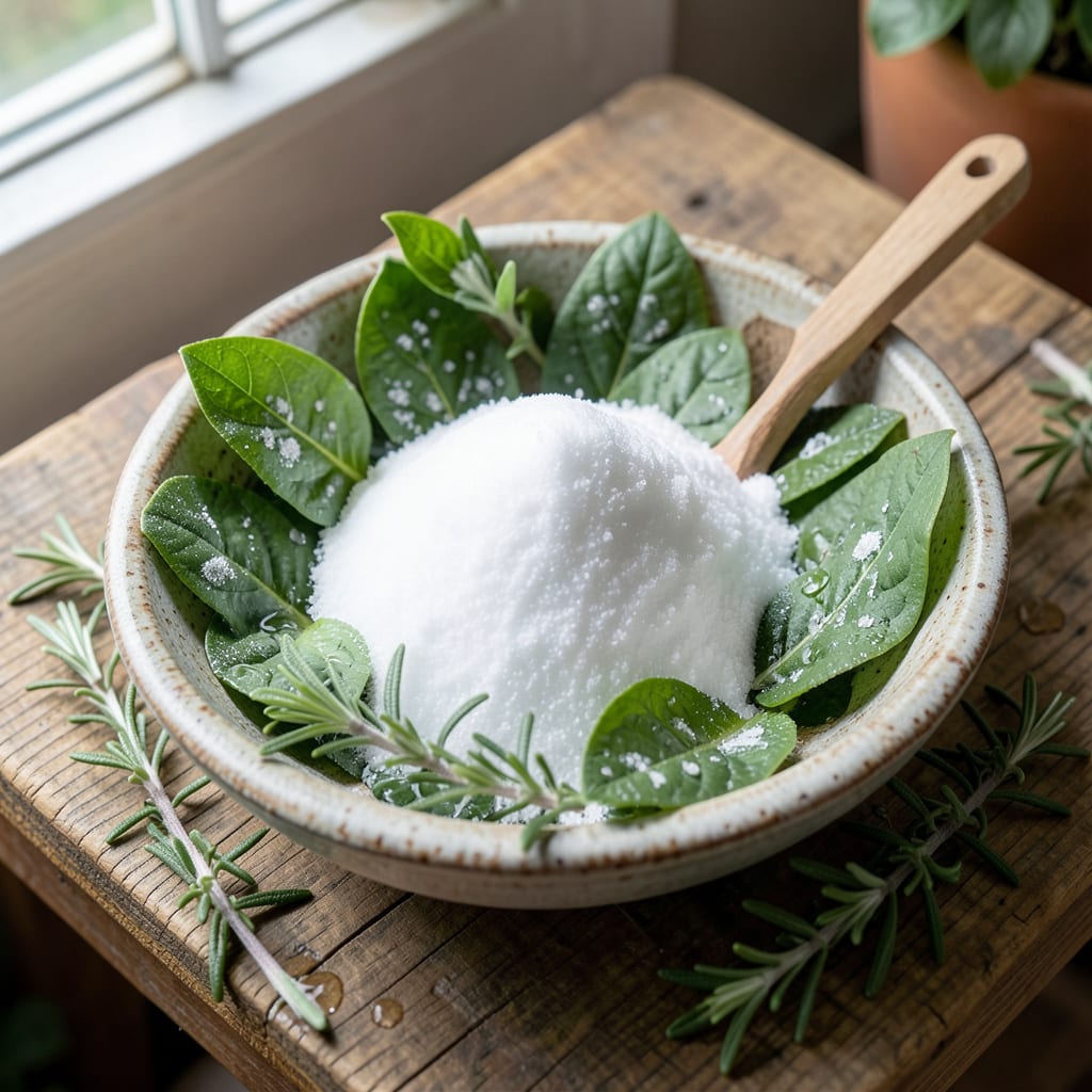 Comprehensive baking soda for white fungus on plants visual reference