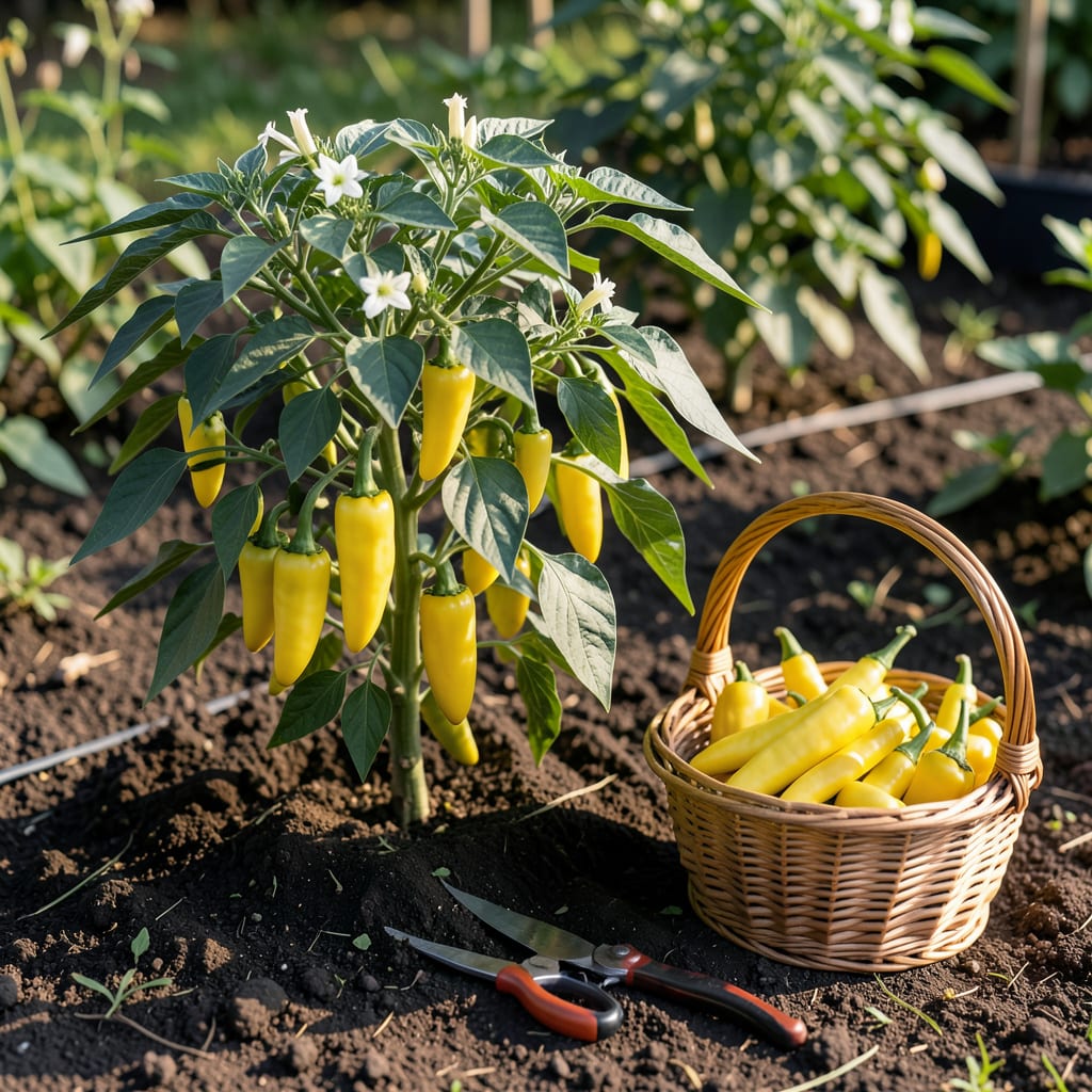 Banana Pepper Harvest Time: Visual Cues for Perfect Picking illustration with key details