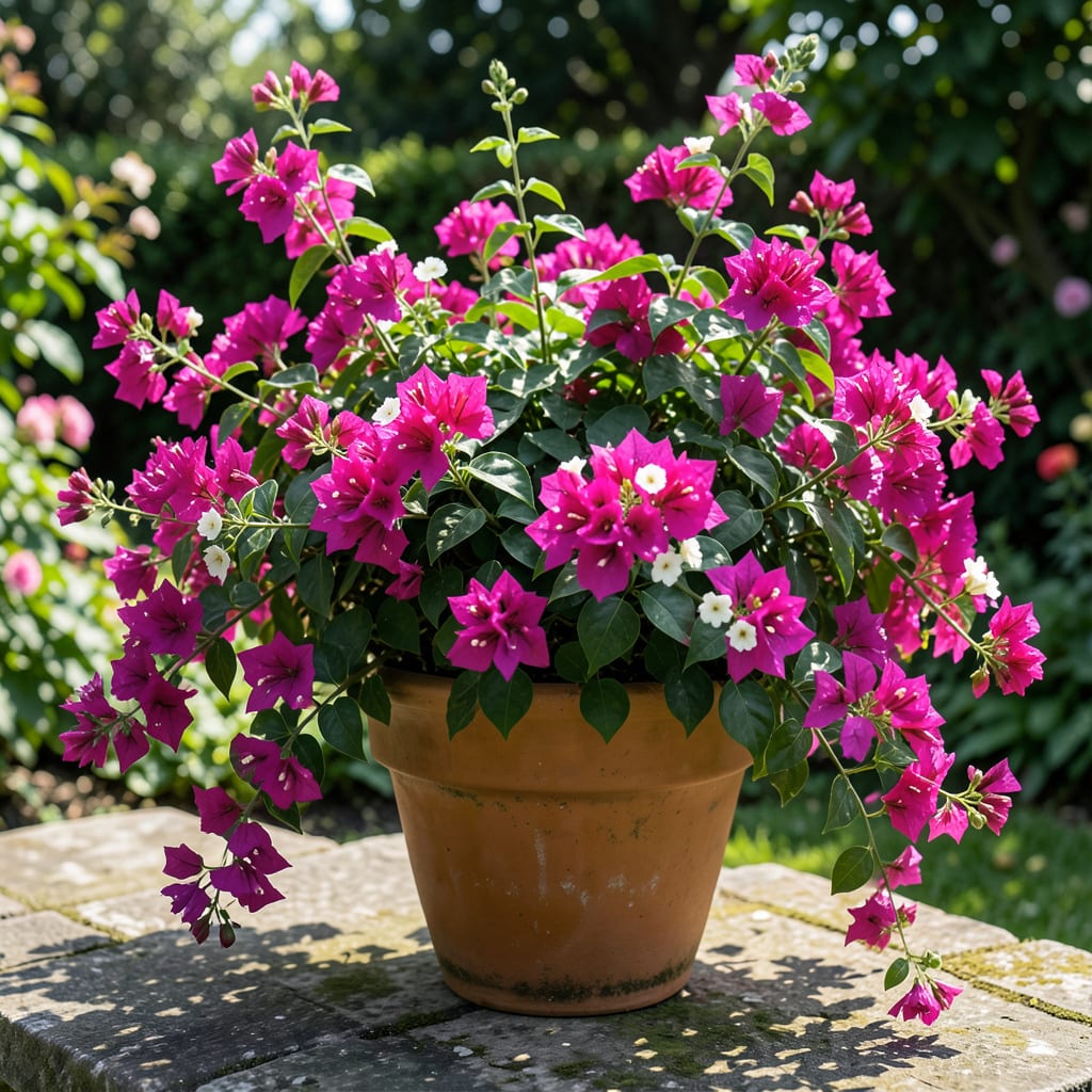 Barbara Karst Bougainvillea Planting: Thriving in Heat and Drought illustration with key details