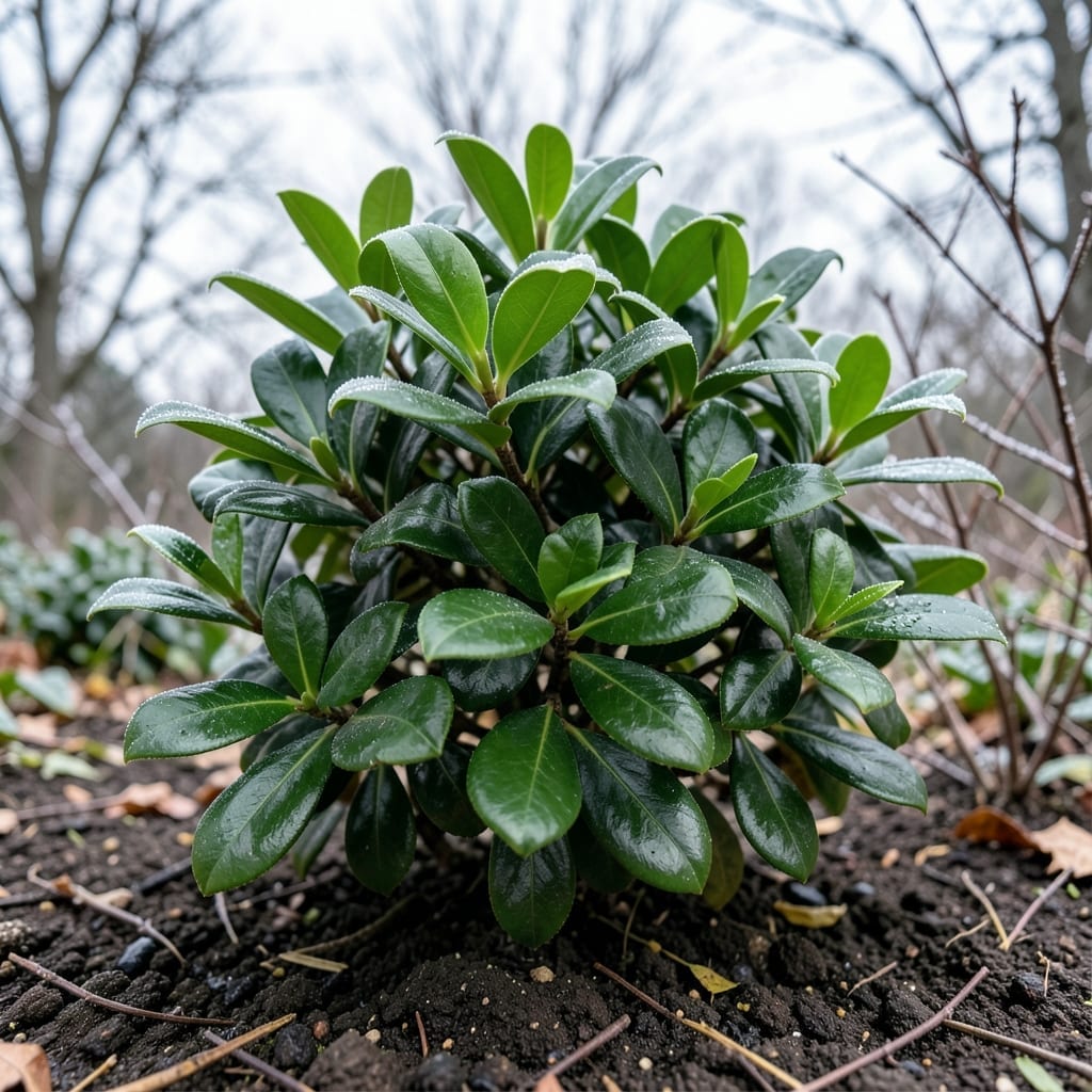 Evergreen Inkberry Holly Bushes