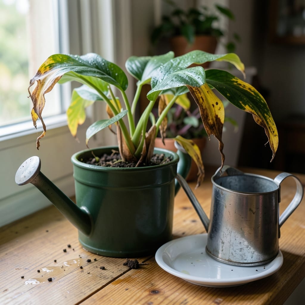 Overwatered Plant Signs: Yellow Leaves and Root Rot Warning Overwatered Plant Signs: Yellow Leaves and Root Rot Warning