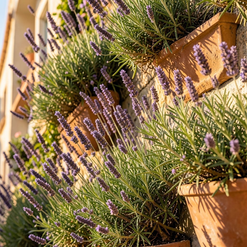 Lavender and Rosemary Wall