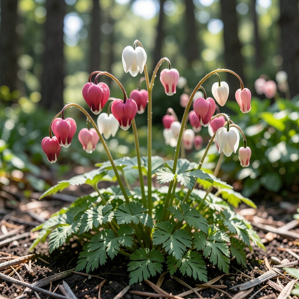 Bleeding Heart with Heart-Shaped Flowers
