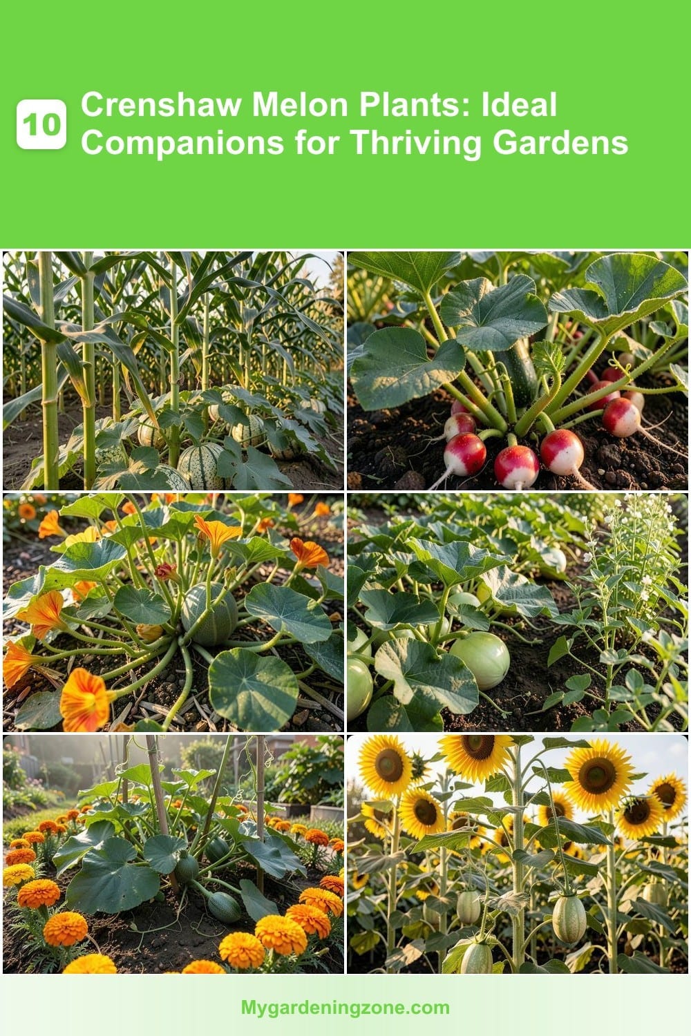 10 Crenshaw Melon Plants: Ideal Companions for Thriving Gardens