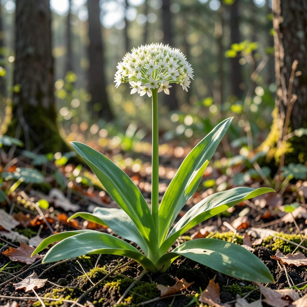 White Flowers on Stalk: Tall Elegance for Garden Borders
