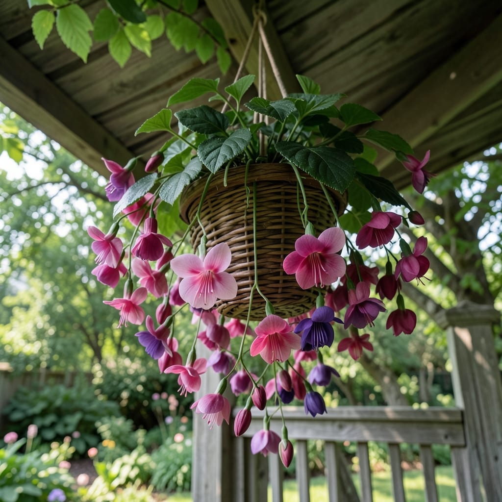 Fuchsias for Hanging Elegance