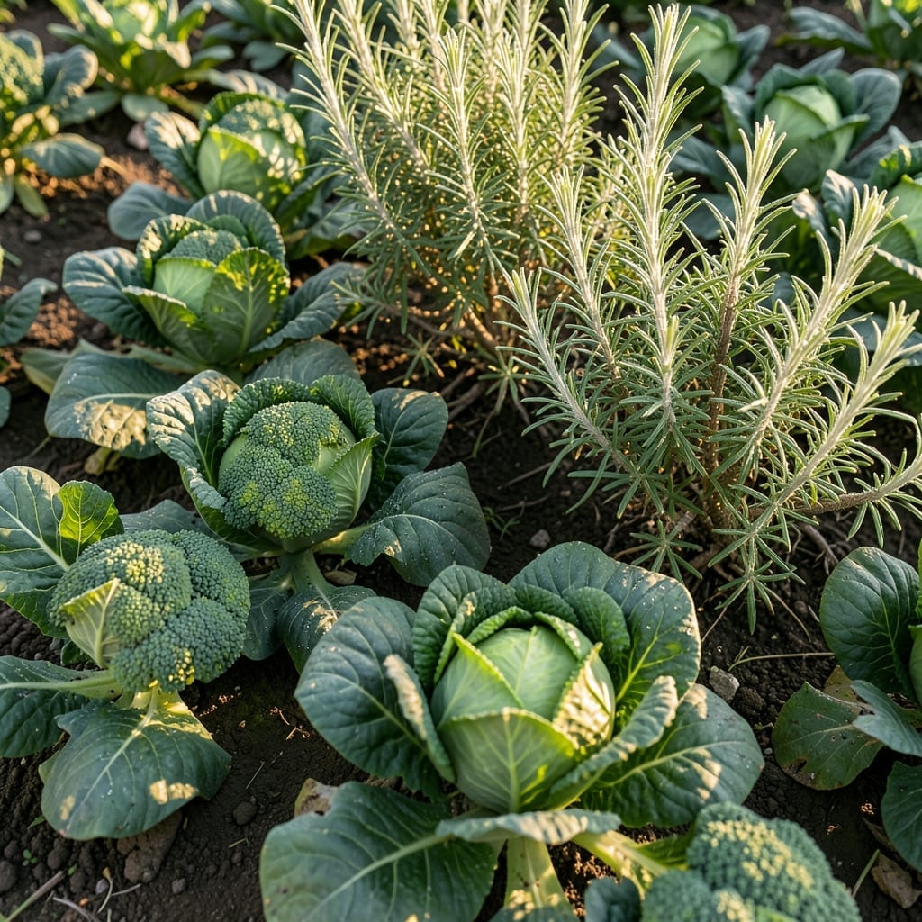 Rosemary with Cabbage Family
