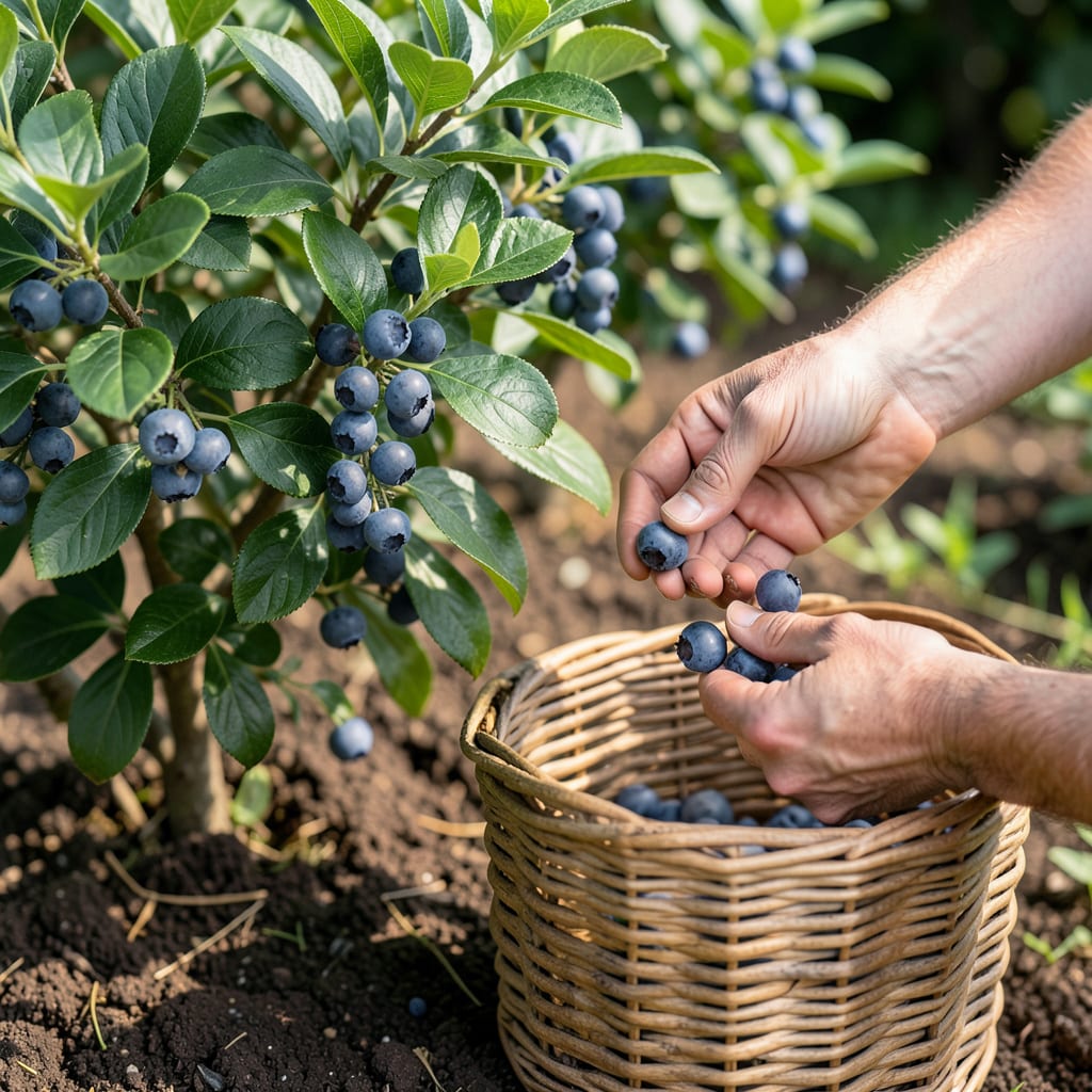 Visual representation of Best Time of Day to Pick Blueberries: Morning Harvest for Peak Sweetness