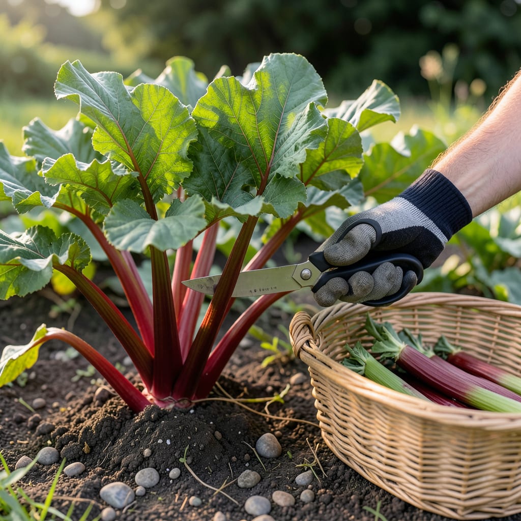Comprehensive Best Way to Harvest Rhubarb: When and How to Pick for Sweetest Stalks visual reference